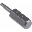 RS PRO Screwdriver Bit, 6.35 mm Hex Drive, T8 Size, 25 mm Overall Length, Chrome Vanadium Steel, 1-Piece 619-698