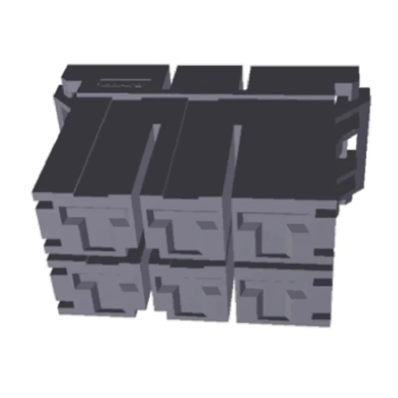 TE Connectivity Dynamic 5000 Female Connector Housing 10.16 mm Pitch 6 Way 2 Row Straight 1-917807-3