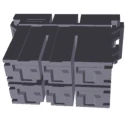 TE Connectivity Dynamic 5000 Series Female Connector Housing 10.16 mm Pitch 4 Way 2 Row Straight 3-917807-2