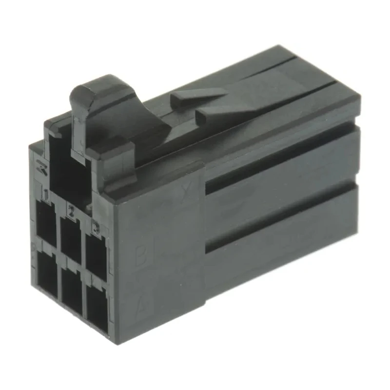 TE Connectivity Dynamic 2000 Female Connector Housing 6 Way 2 Row Straight 2.5 mm Pitch 1-1318119-3