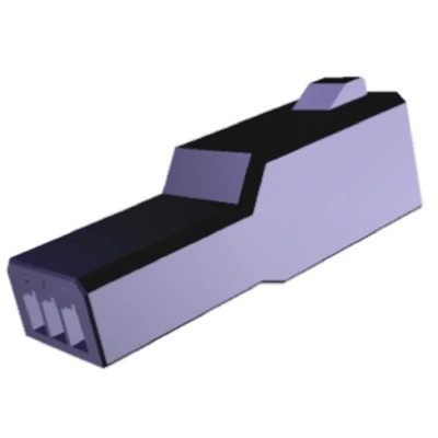 TE Connectivity Dynamic 2000 Series Male Connector Housing, 2.5 mm Pitch, 8 Way, 2 Row Straight 1-1318115-4