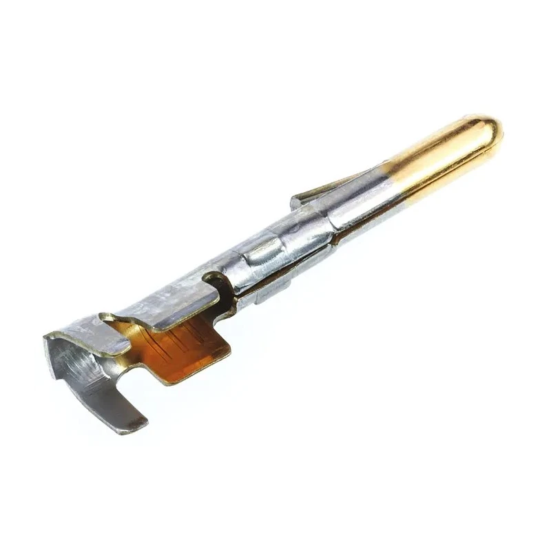 TE Connectivity Commercial MATE-N-LOK Series Male Crimp Terminal, 10A Current, 20 AWG Min to 14 AWG Max Wire Size 60620-5