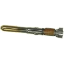 TE Connectivity Commercial MATE-N-LOK Series Male Crimp Terminal, 24 AWG Min Crimp, 18 AWG Max, Gold Plated Brass 60618-5