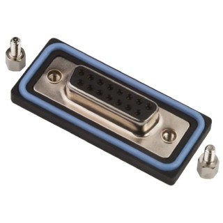 Amphenol Industrial SDB 15 Way Straight Panel Mount D-Sub Connector 500V 5A SDB-15PFFS-SL8001