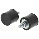 FIBET Cylindrical M4 x 10 mm Anti-Vibration Mount, Male Buffer Foot with 22.8 daN Compression, 16 mm OD, 25 mm H 1615VE10-60
