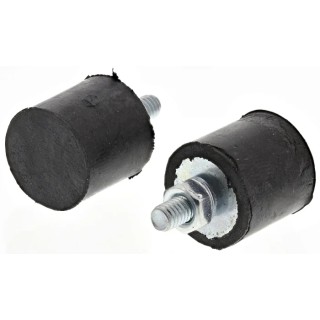 FIBET Cylindrical M4 x 10 mm Anti-Vibration Mount, Male Buffer Foot with 22.8 daN Compression, 16 mm OD, 25 mm H 1615VE10-60