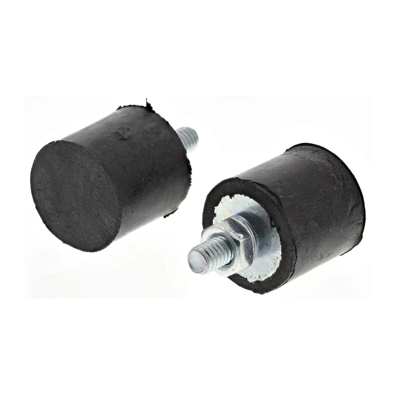 FIBET Cylindrical M4 x 10 mm Anti-Vibration Mount, Male Buffer Foot with 22.8 daN Compression, 16 mm OD, 25 mm H 1615VE10-60