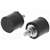 FIBET Cylindrical M4 x 10 mm Anti-Vibration Mount, Male Buffer Foot with 22.8 daN Compression, 16 mm OD, 25 mm H 1615VE10-60