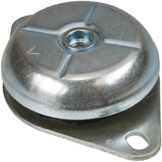FIBET Circular M16 Anti-Vibration Mount Bell Mount with 252 daN Compression Load, 106 mm Outside Diameter, 38 CFBMH1063816W
