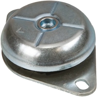 FIBET Circular M16 Anti-Vibration Mount Bell Mount with 252 daN Compression Load, 106 mm Outside Diameter, 38 CFBMH1063816W