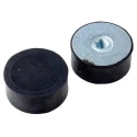FIBET Cylindrical M10 Anti-Vibration Mount Female Buffer Foot 420 daN Compression 50 mm OD 21 mm H 5021DE10-60