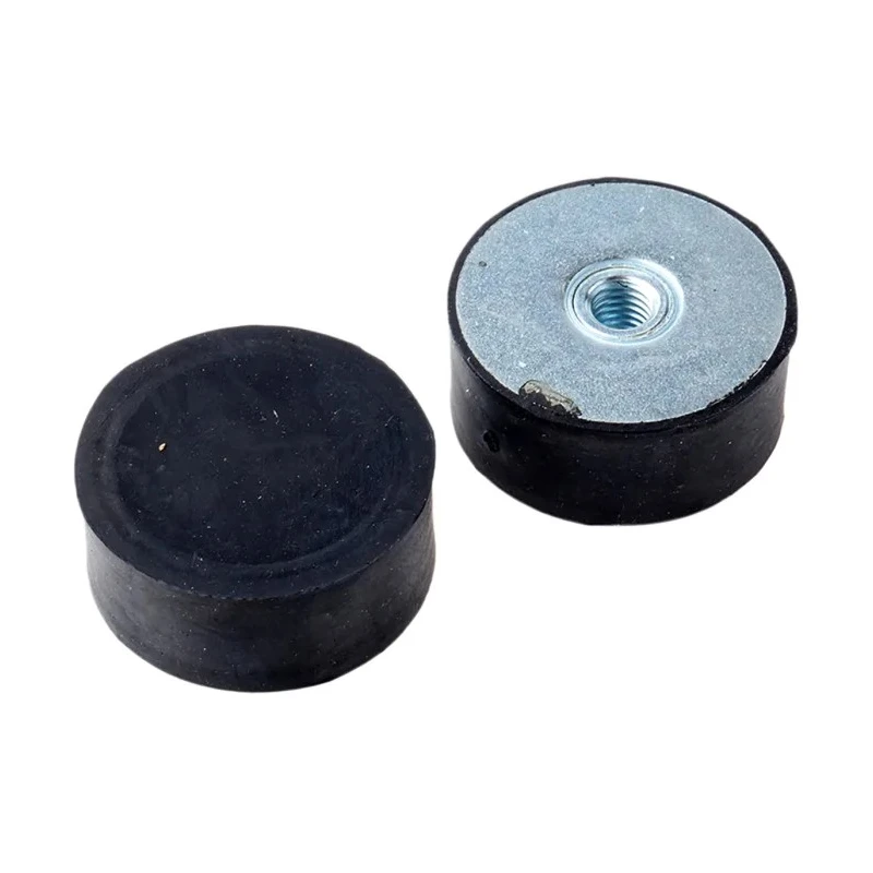FIBET Cylindrical M10 Anti-Vibration Mount Female Buffer Foot 420 daN Compression 50 mm OD 21 mm H 5021DE10-60