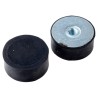 FIBET Cylindrical M10 Anti-Vibration Mount Female Buffer Foot 420 daN Compression 50 mm OD 21 mm H 5021DE10-60
