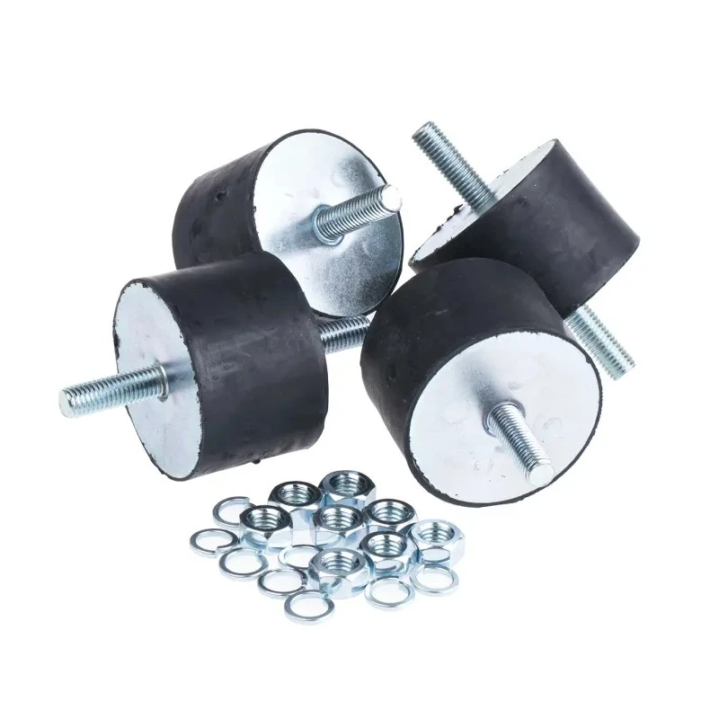 FIBET M12 x 37 mm Anti-Vibration Mount Male to Male Bobbin 841 daN Compression 75 mm OD 124 mm H 7550VV37-70