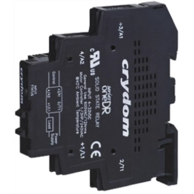 Crydom Solid State Interface Relay 24V AC Operating Voltage, 600V AC Maximum Voltage DIN Rail Mount DR24D12R