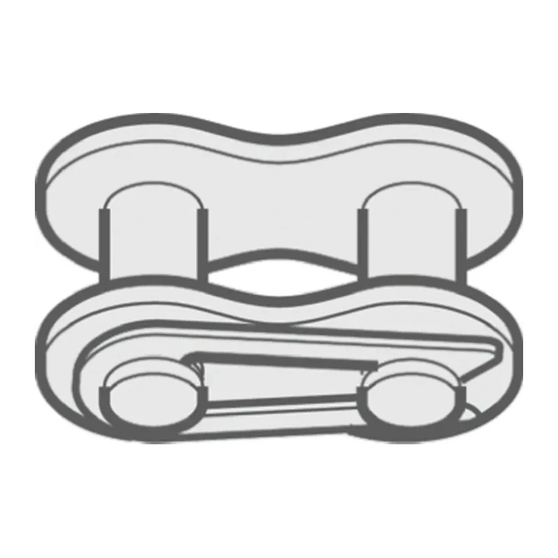 Renold Roller Chain Link with Riveted Pin, Conforming to European (BS), ISO 606, ANSI Standards 40A1S26