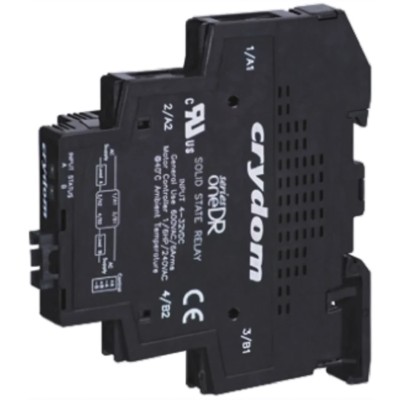 Sensata / Crydom One DR Dual Solid State Interface Relay 32V DC Control, DIN Rail Mounting DRD24D06