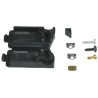 TE Connectivity AMPLIMITE HD-20 Series Plastic Right Angle D-Sub Backshell, 9 Way 5206478-1