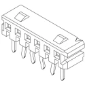 Molex 52418 Series Right Angle Through Hole PCB Socket 10-Contact 1 Row 2 mm Pitch Solder 52418-1010