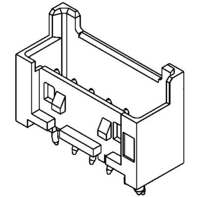 Molex Mini-Lock Series Straight Through Hole PCB Header, 10 Contacts, 2.5 mm Pitch, 1 Row, Shrouded 53375-1010