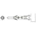 Molex 5006 Series Male Crimp Terminal, 24 AWG Min Crimp, 18 AWG Max 08-70-0002