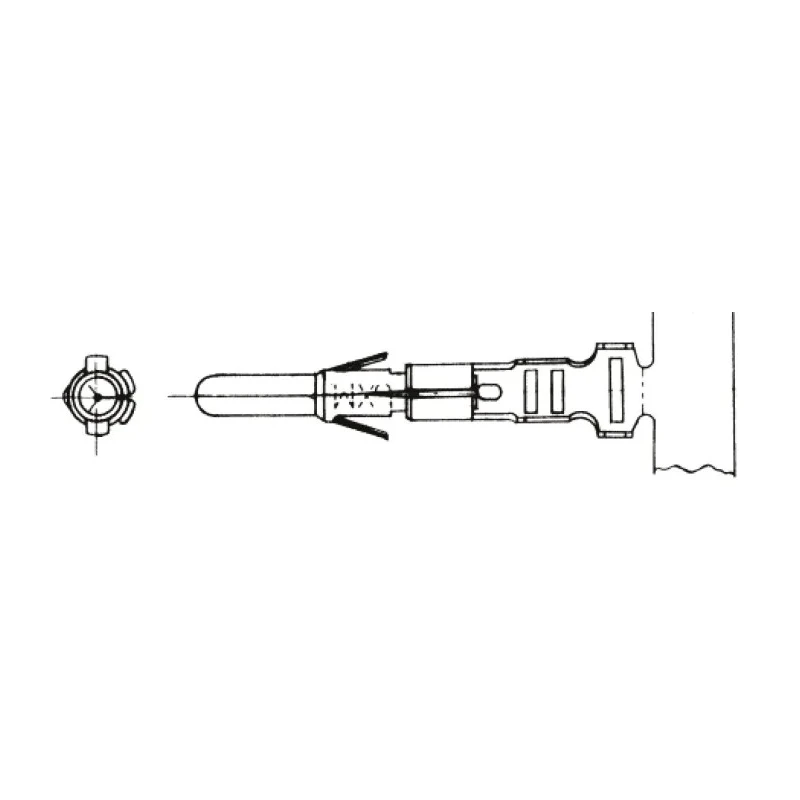 Molex 5006 Series Male Crimp Terminal, 24 AWG Min Crimp, 18 AWG Max 08-70-0002