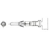 Molex 5006 Series Male Crimp Terminal, 24 AWG Min Crimp, 18 AWG Max 08-70-0002