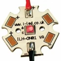 Intelligent LED Solutions OSLON1 PowerStar LED Array 1-LED Red 1A 2-2.6V 2.04W 20x20x3.85mm ILH-ON01-RED1-SC201-WIR200.