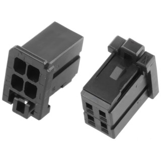 TE Connectivity Dynamic 1000 Series Female Connector Housing 4 Contacts 2 Rows 2.5mm Pitch Straight 1-1827864-2