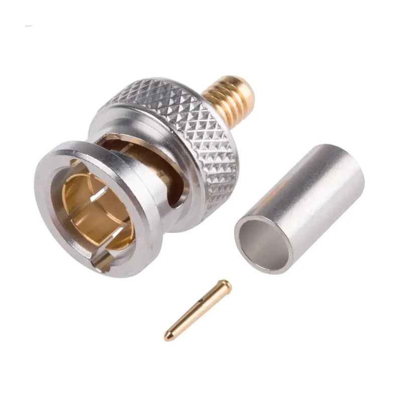 Radiall BNC Series Coaxial Connector Cable Male BNC 75Ω Straight Body Crimp R142077702W