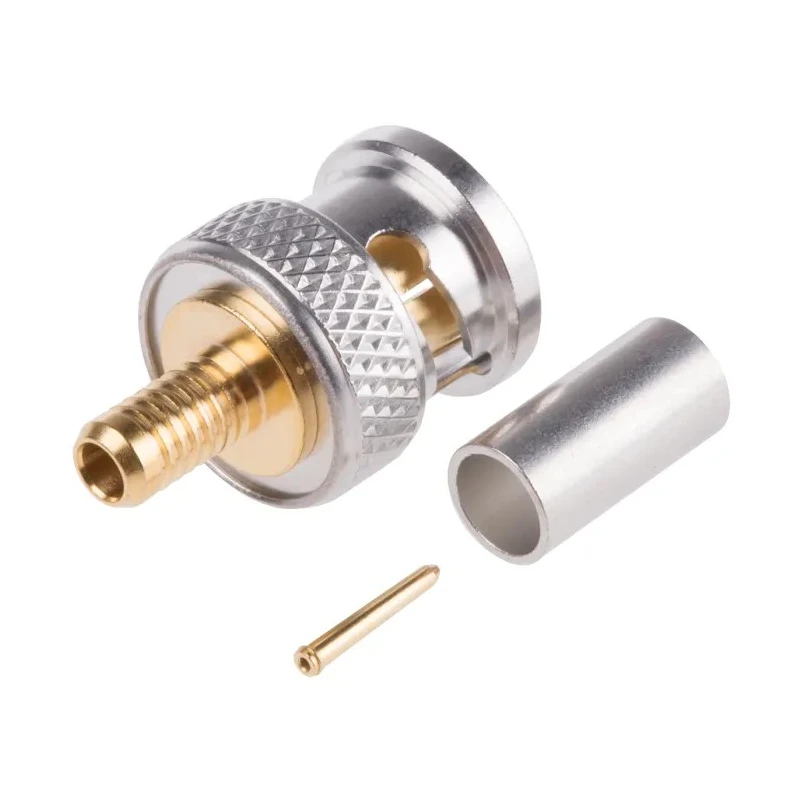 Radiall BNC Series Coaxial Connector Cable Male BNC 75Ω Straight Body Crimp R142077702W