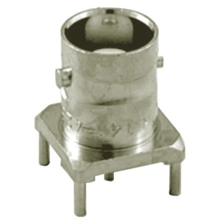 Radiall BNC Series Coaxial Connector PCB Female 50 Ω Straight Body Through Hole R141426161