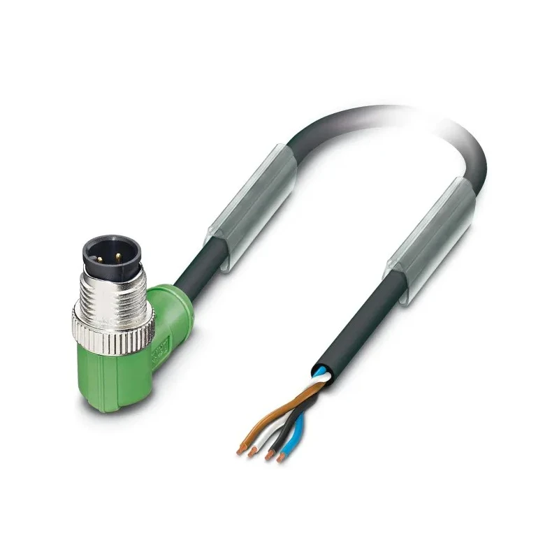 Phoenix Contact Male 4 Way Right Angle to 4 Way Unterminated Sensor Actuator Cable 1.5m 250V 1668166
