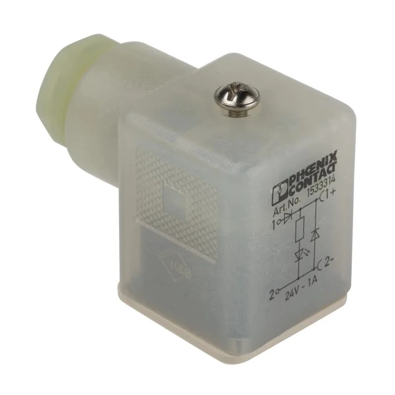 Phoenix Contact SACC Series Solenoid Valve Connector Female, 24V, 1A, Screw Connection 1533314