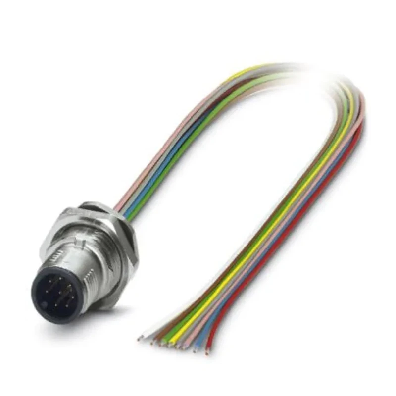 Phoenix Contact Male 8 way M12 to 8 way Unterminated Sensor Actuator Cable 500 mm 30V 1419687