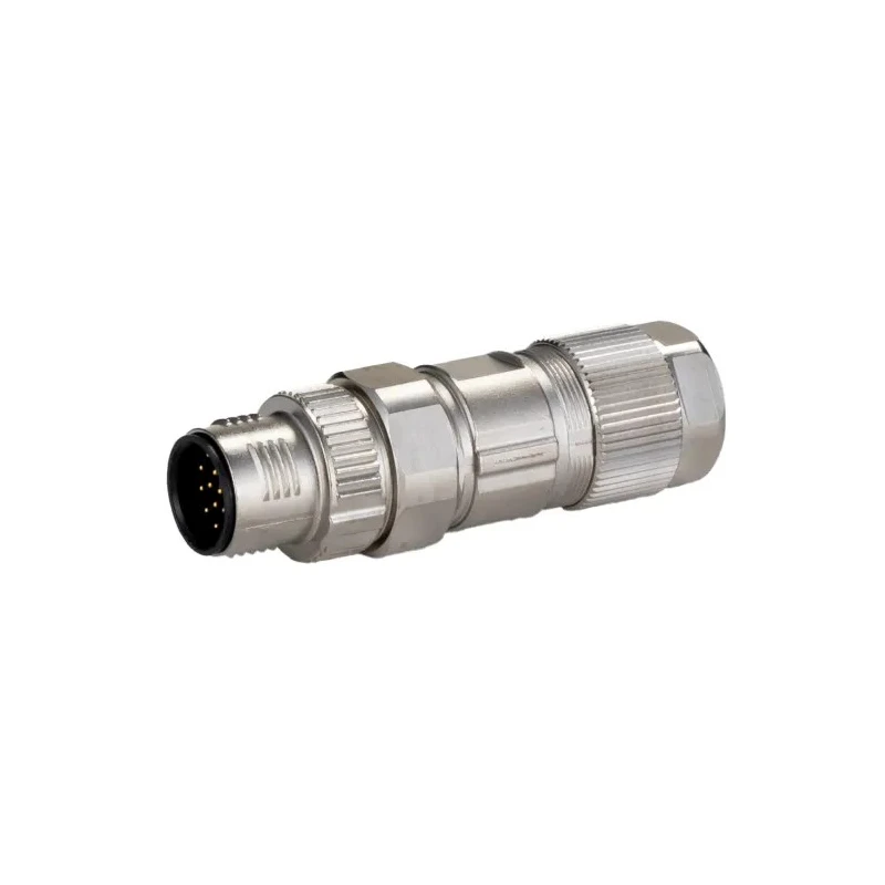 Phoenix Contact Circular Connector Cable Mount, 17 Contacts, Male Plug, M12, IP67, Quick Connect, Zinc Housing, SACC 1559602