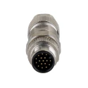 Phoenix Contact Circular Connector Cable Mount, 17 Contacts, Male Plug, M12, IP67, Quick Connect, Zinc Housing, SACC 1559602