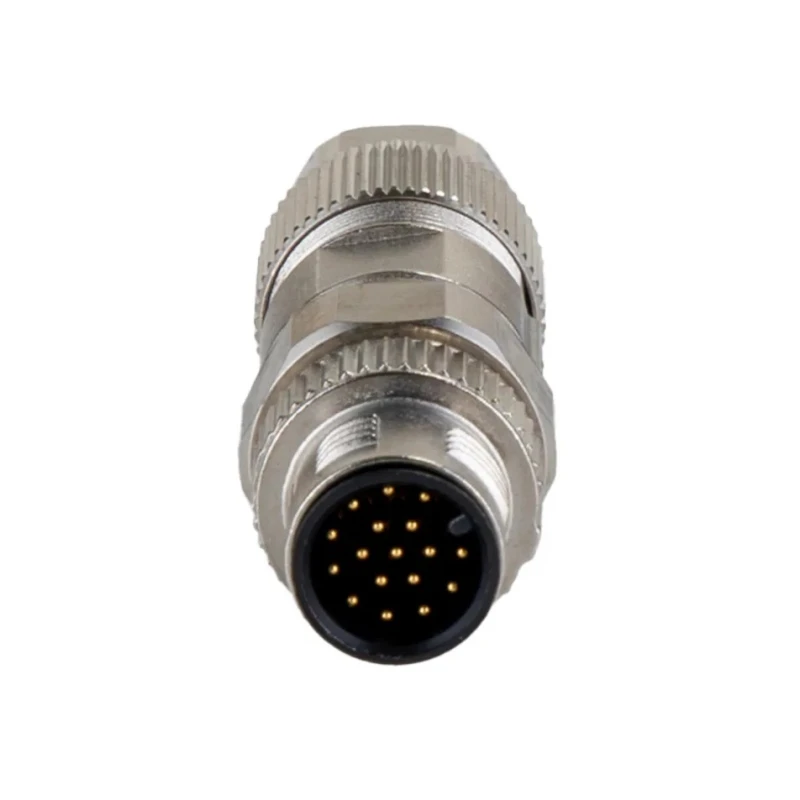 Phoenix Contact Circular Connector Cable Mount, 17 Contacts, Male Plug, M12, IP67, Quick Connect, Zinc Housing, SACC 1559602