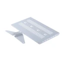 nVent SCHROFF Grey Cantilever Shelf 2U, 15kg Load, Steel Ventilated 430mm x 250mm x 26mm 20118789