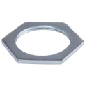 RS PRO Silver Steel Cable Gland Locknut M32 Thread 1.5mm Pitch Steel Locknut 41mm Across Flats 621-130