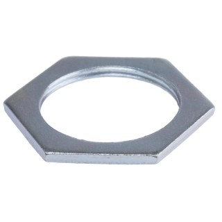 RS PRO Silver Steel Cable Gland Locknut M32 Thread 1.5mm Pitch Steel Locknut 41mm Across Flats 621-130