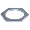 RS PRO Silver Steel Cable Gland Locknut M32 Thread 1.5mm Pitch Steel Locknut 41mm Across Flats 621-130