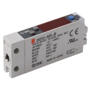 SMC Pneumatic Pressure Sensor 24V DC 1 MPa IP40 Accuracy 2% FS Female M5 Port 
