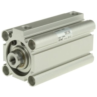 SMC Pneumatic Compact Cylinder 32mm Bore, 50mm Stroke, Double Acting, Aluminium Alloy Body, 1.5 Mpa Max CDQ2B32TF-50DZ