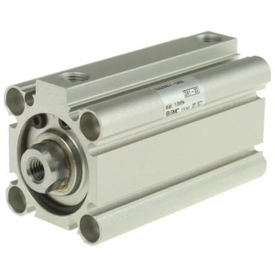 SMC Pneumatic Compact Cylinder 32mm Bore, 50mm Stroke, Double Acting, Aluminium Alloy Body, 1.5 Mpa Max CDQ2B32TF-50DZ