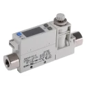 SMC PFM750 Series Compact Flow Switch, 50 L/min, PNP Output, 0.125 in Pipe Diameter, 24V DC 