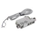 SMC PFM750 Series Compact Flow Switch, 50 L/min, PNP Output, 0.125 in Pipe Diameter, 24V DC 