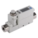 SMC PFM750 Series Compact Flow Switch, 50 L/min, PNP Output, 0.125 in Pipe Diameter, 24V DC 