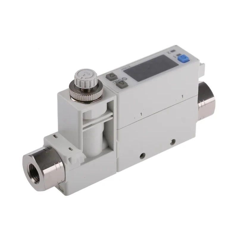 SMC PFM750 Series Compact Flow Switch, 50 L/min, PNP Output, 0.125 in Pipe Diameter, 24V DC 