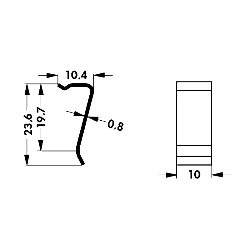 Fischer Elektronik Heatsink Retaining Spring for TO-247, LAM Heatsink, TO-220, TO-248, TO-218, TO-3P, SK THFU 4